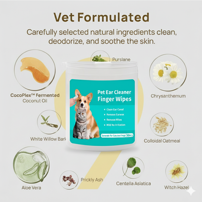 Hypoallergenic Pet Ear Wipes