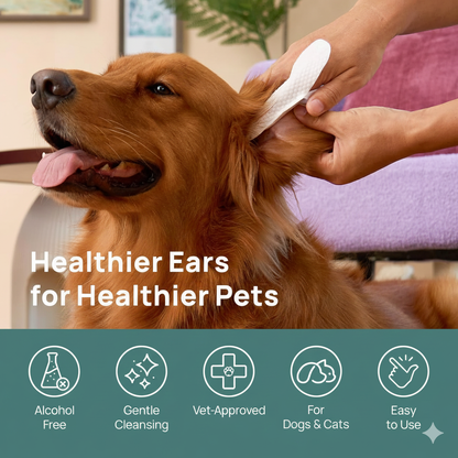 Hypoallergenic Pet Ear Wipes